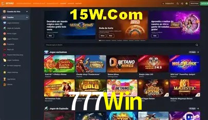 Interface moderna da plataforma 777Win